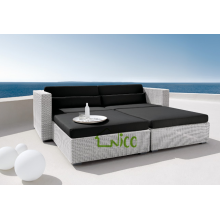 SL-(13) Outdoor furniture rattan sofa cum bed/ sofa bed